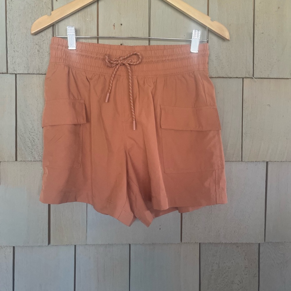 NWOT Stretchtech Dry Quick Orange Shorts